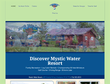 Tablet Screenshot of mysticwaterresort.com